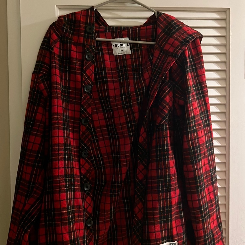 Young LA Red Flannel Sweatshirt